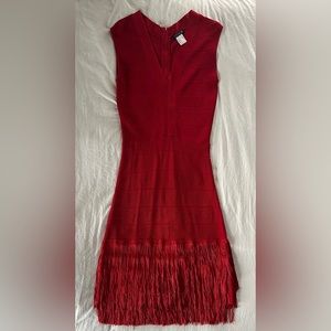 Venus flapper fringe red dress size 4